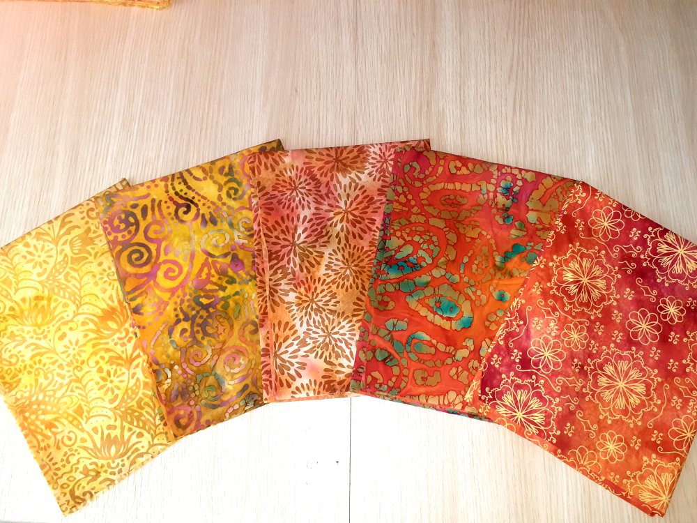 Brand new golden sunset fabric bundle